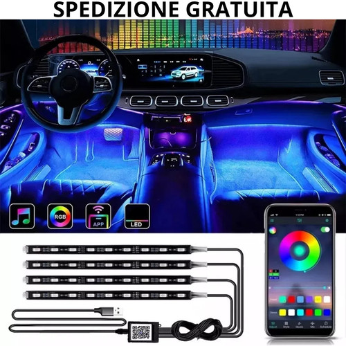 Luci ambiente auto rgb interne - luci,