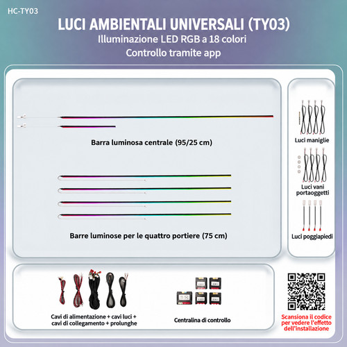 Luci ambiente auto - luci, led